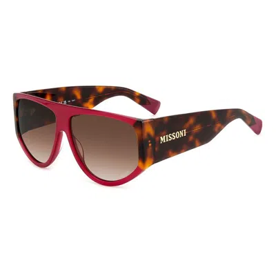 Missoni Ladies Brown Rectangular Sunglasses Mis0165s4kq In ["brown"]
