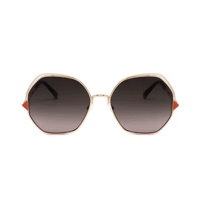 Missoni Ladies Gold Tone Oval Sunglasses Mis 0075/s-1
