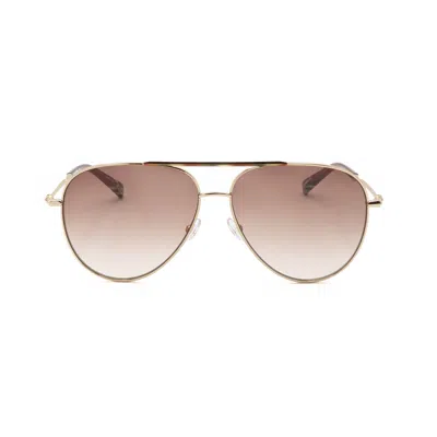 Missoni Ladies Gold Tone Pilot Sunglasses Mis-0120/s In Brown
