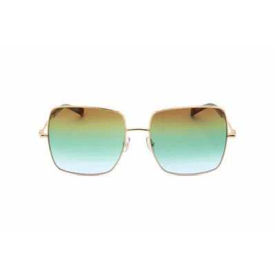 Missoni Ladies Gold Tone Square Sunglasses Mis-0096/s-1 In Green