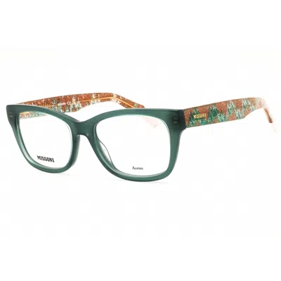 Missoni Ladies Green Rectangular Eyeglass Frames Mis0128