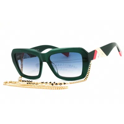 Missoni Ladies Green Rectangular Sunglasses Mis0193gs In ["green"]
