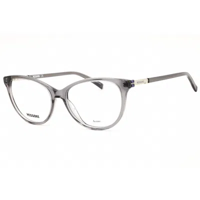 Missoni Ladies Grey Oval Eyeglass Frames Mis0142 In Gray