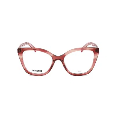 Missoni Ladies Red Rectangular Eyeglass Frames Mis 0184