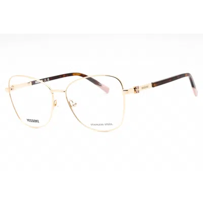 Missoni Ladies Rose Gold Tone Cat Eye Eyeglass Frames Mis0144