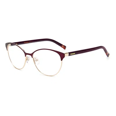 Missoni Ladies' Spectacle Frame  Mis-0024-b3v  55 Mm Gbby2 In Burgundy