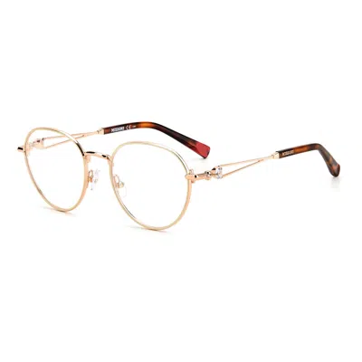 Missoni Ladies' Spectacle Frame  Mis-0077-25a  49 Mm Gbby2 In Gold