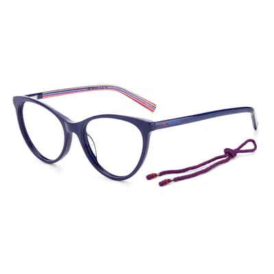Missoni Ladies' Spectacle Frame  Mmi-0009-s6f  54 Mm Gbby2 In Blue
