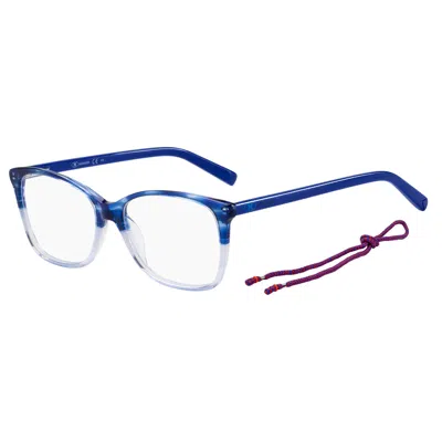 Missoni Ladies' Spectacle Frame  Mmi-0010-38i  54 Mm Gbby2 In Blue