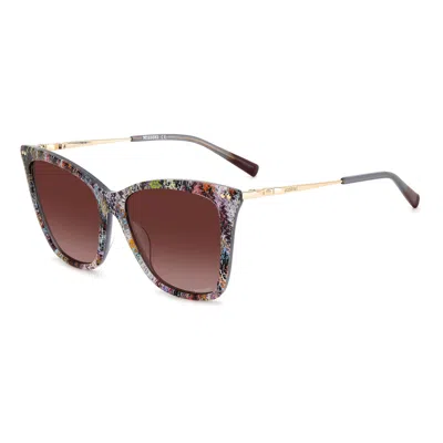 Missoni Ladies' Sunglasses  Mis-0106-s-x19-3x  56 Mm Gbby2 In Multi