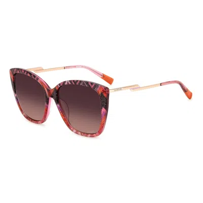 Missoni Multicolor Metal Sunglasses In Pink