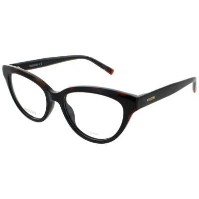 Missoni Ladies Tortoise Rectangular Eyeglass Frames -mis-0091-0wr7-52