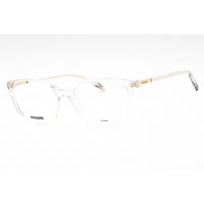 Missoni Ladies Transparent Oval Eyeglass Frames Mis0182g