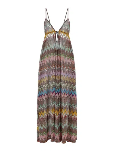 Missoni Lam Viscose Dress In Multi