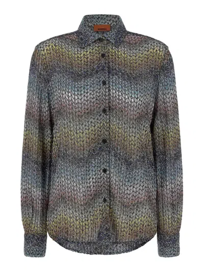 Missoni Lam Viscose Shirt In Multi