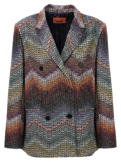 Missoni Lamé And Sequin Viscose Blazer Blazers Multicolor