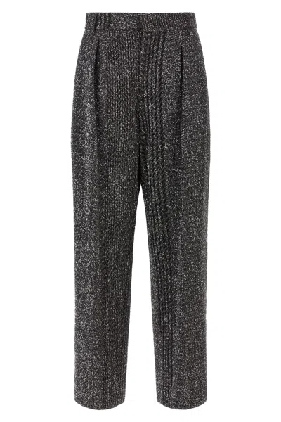 Missoni Lamé And Sequin Yarn Pants In Gray