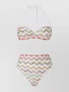 Missoni Nylon Stretch Zig Zag Lamé Bikini