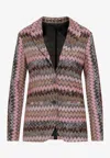 Missoni Lapel Long-sleeved Suit Jacket In Multicolor