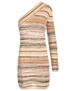 Missoni One-shoulder Mini-dress Dresses Multicolor