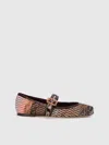 Missoni Jean Ballerina Shoes In Brown