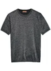Missoni Lamé Fine-knit T-shirt In Gray