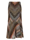 Missoni Patchwork-effect Lamé Flared Midi Skirt