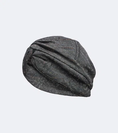 Missoni Lamé Head Wrap In Gray