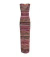 Missoni Mare Striped Metallic Crochet-knit Maxi Dress