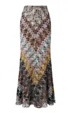 Missoni Lamé Lace Maxi Skirt