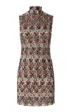Missoni Lamé Lace Mini Dress In Brown