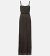 Missoni Embellished Maxi Dress In Brown