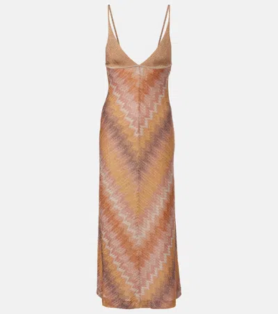 Missoni Lamé Midi Dress In Multi