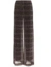 Missoni Patterned Wide-leg Track Pants In Multi