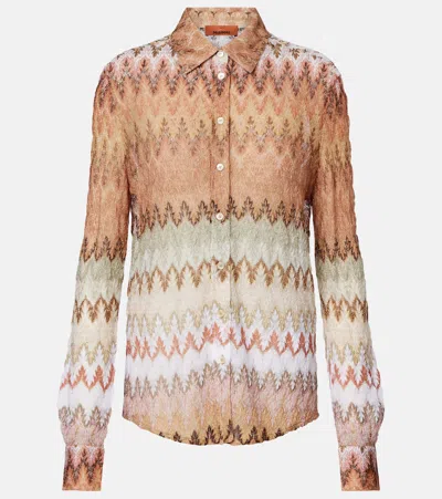 Missoni Lamé Shirt In Multi