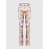 Missoni Lamé Slub Viscose Trousers With Slits At The Bottom In Multicoloured