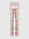 Missoni Hose Aus Lamé-viskose Mit Schlitzen Am Unteren Rand In Multicoloured