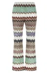 Missoni Snake-pattern Metallic-knit Trousers In Multi