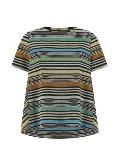 Missoni Multicolour Crew Neck Stripes T-shirt