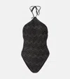 Missoni Lamé Swimsuit In Black