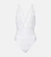 Missoni Lamé Swimsuit In White