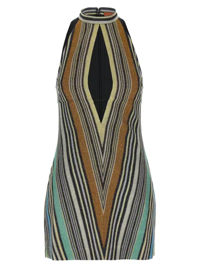 Missoni Striped Dress In Multi