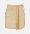 Missoni Lamé Wrap Skirt In Neutral