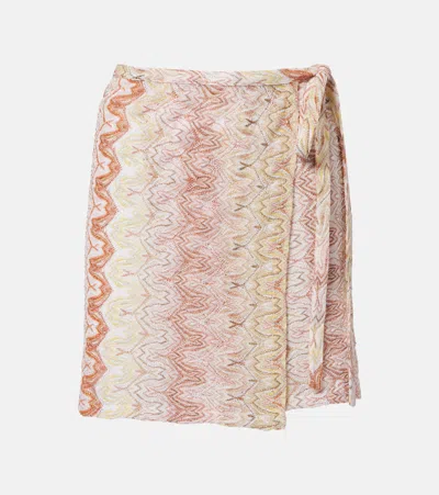 Missoni Lamé Wrap Skirt In Multi