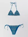 Missoni Zig Zag Lamé Bikini In Blue