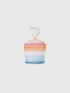 Missoni Lamé Zickzack-top Aus Viskosemischung Mit Neckholder-ausschnitt In Multicoloured
