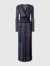 Missoni Sequined Striped Gown In Multi