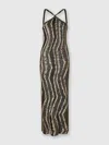 Missoni Langes Kleid Mit Wellenmuster In Multi
