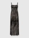 Missoni Patterned-jacquard Metallic-knit Midi Dress In Black