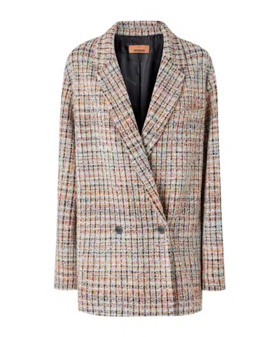 Missoni Lapel Long-sleeved Suit Jacket In Multicoloured